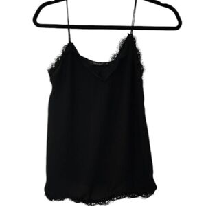 Zara Black Lace Trim Cami Size XS